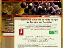 Tablet Screenshot of domaine-des-rochelles.com